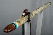 Buckeye Burl Native American Flute, Minor, Mid A-4, #K2B (1)